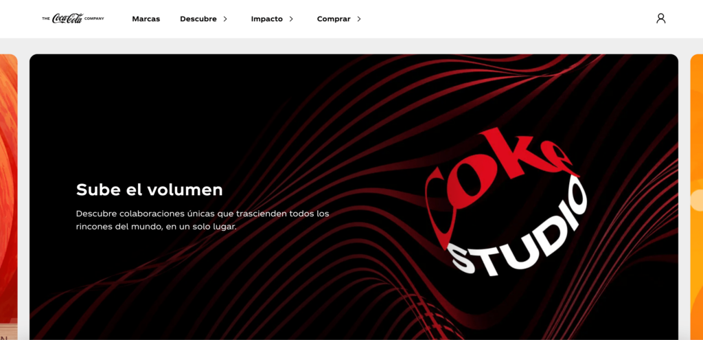 sitio web coca cola